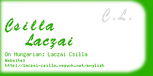 csilla laczai business card